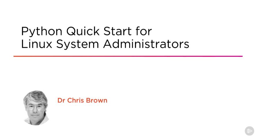 Python Quick Start for Linux System Administrators