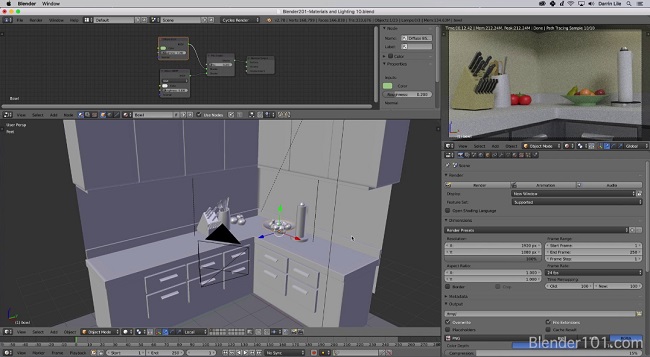 Blender 101 – Blender 201: Introduction to Materials and Lighting