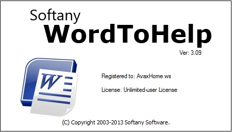 Softany WordToHelp 3.09