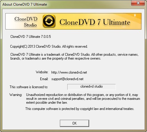 CloneDVD Studio CloneDVD 7.0.0.5