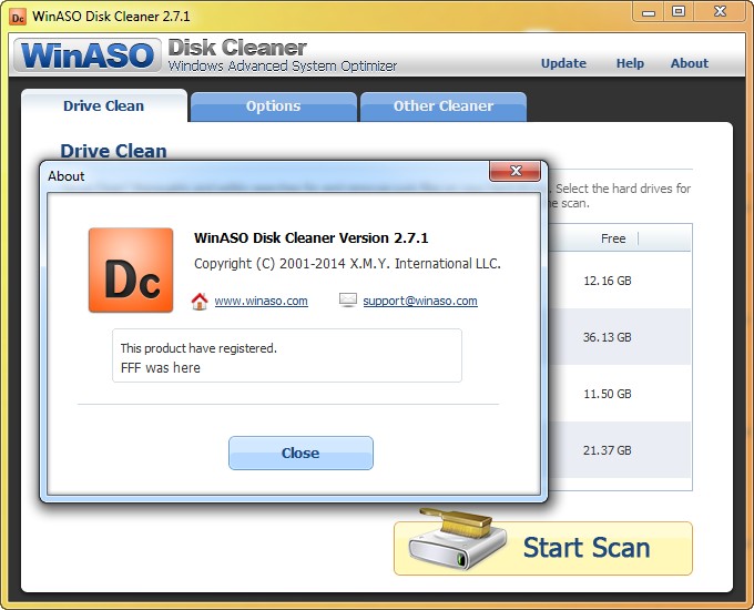 WinASO Disk Cleaner 2.7.1