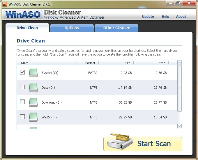 WinASO Disk Cleaner 2.7.1