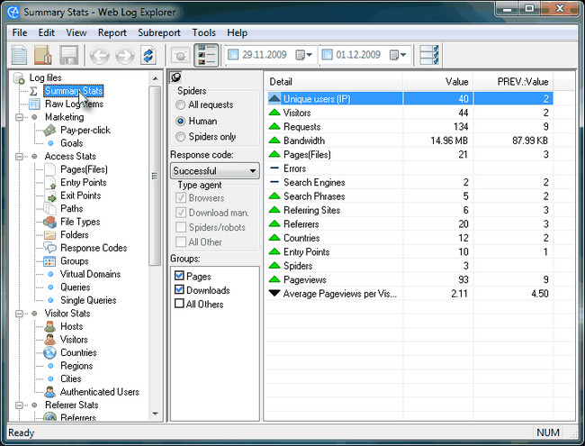 ExactTrend Web Log Explorer 7.42 Build 1145