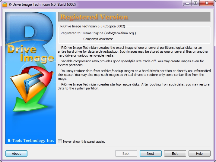 R-Drive Image Technician 6.0 Build 6002