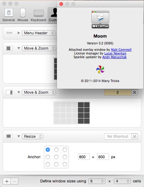 Moom 3.2 Mac OS X