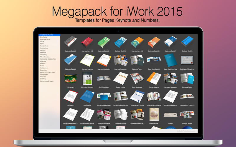 Megapack for iWork 2015 v2.2 (Mac OS X)