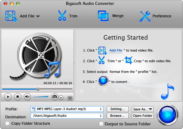 Bigasoft Audio Converter for Mac 4.5.5.5543 Multilingual