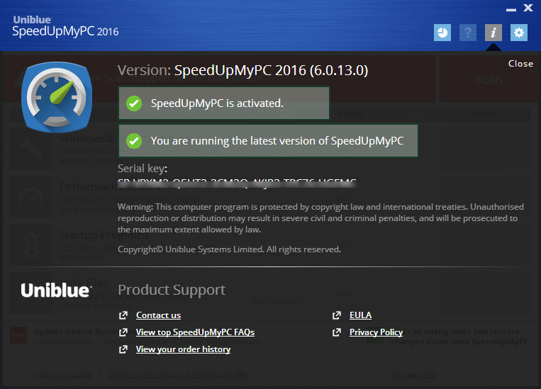 Uniblue SpeedUpMyPC 2016 6.0.13.0 Multilingual