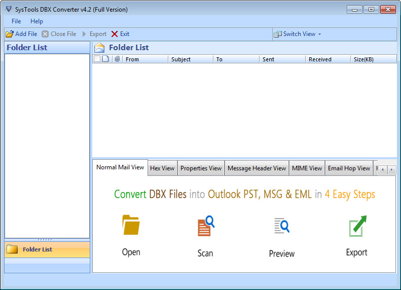 SysTools DBX to PST Converter 4.2