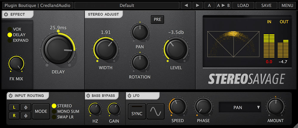 Credland Audio StereoSavage 1.1.4 (Win/Mac)