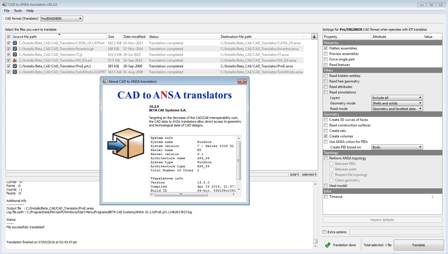 BETA CAE Systems 16.2.0