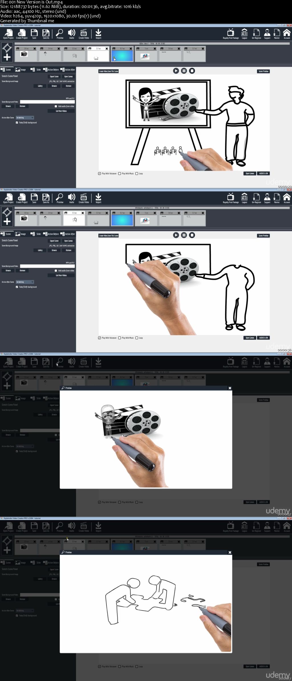 Learn to Create Professional Whiteboard Sketch Videos HD