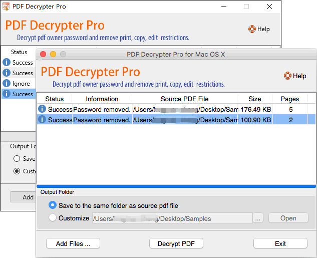 PDF Decrypter Pro 2.0 MacOSX