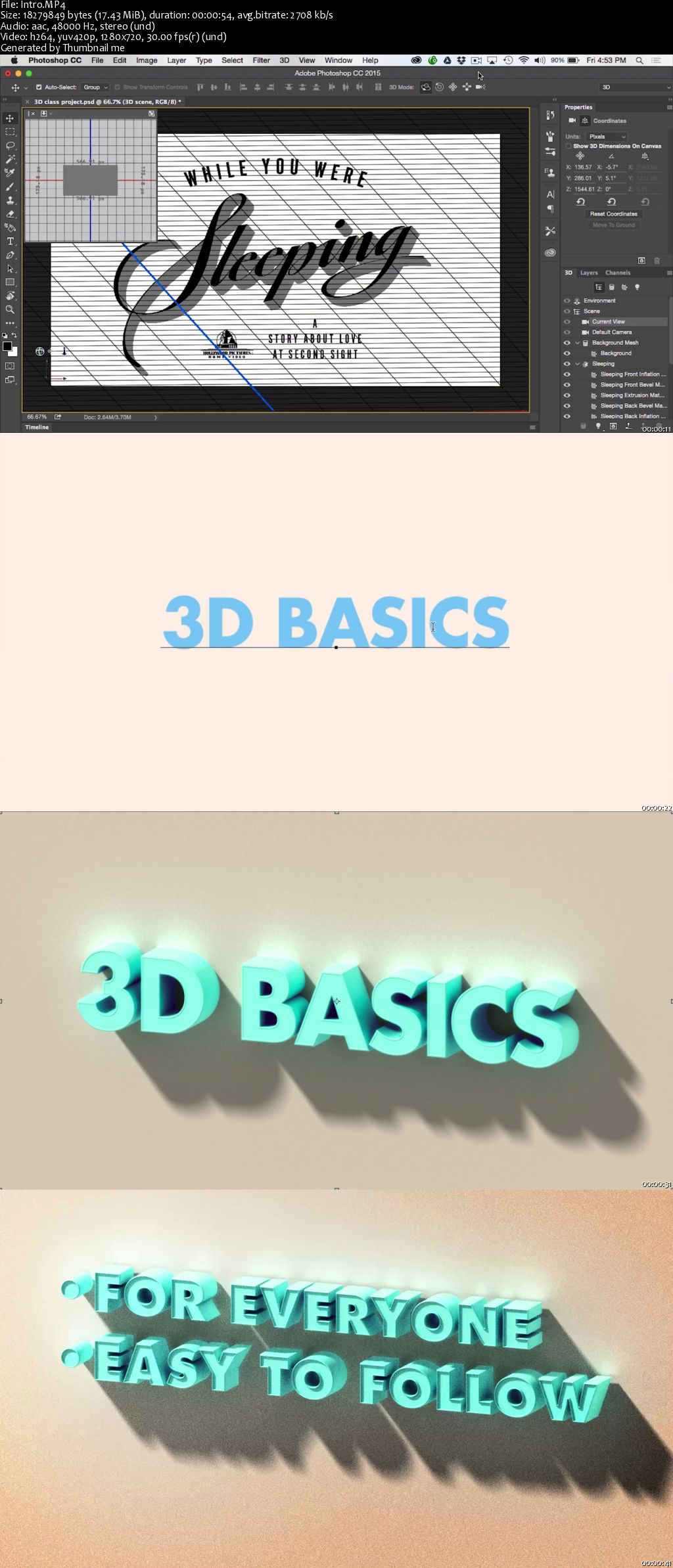 Extruding Type with Photoshop 3D