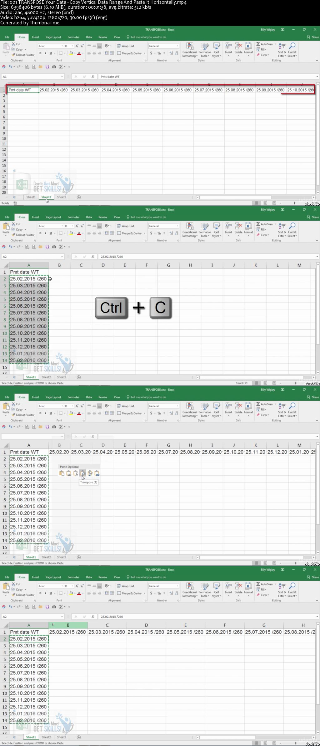 Excel Shortcuts, Excel Tips, Excel Tricks - Excel Skills! (2016)