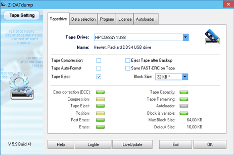 Z-DATdump 6.3 Build 6