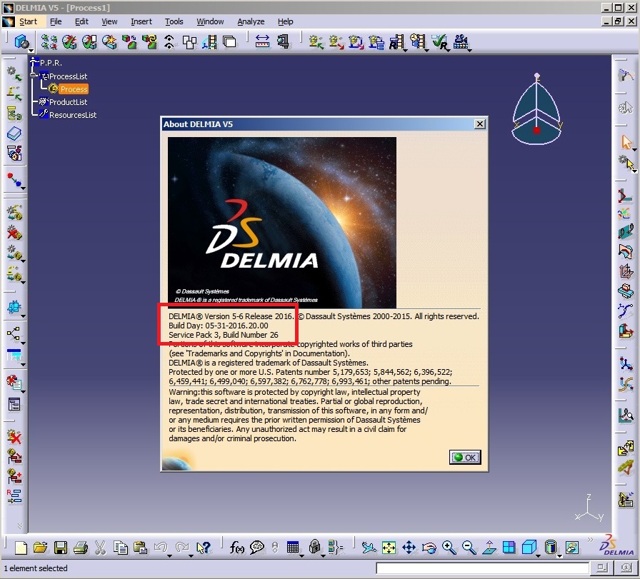 DS CATIA/DELMIA/ENOVIA V5-6R2016 SP3 Update