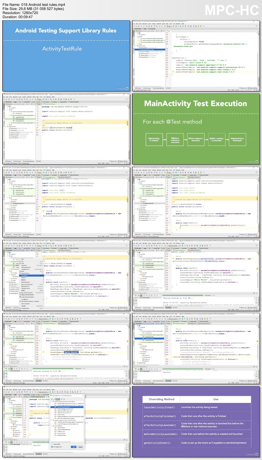 Lynda - Android SDK Unit Testing