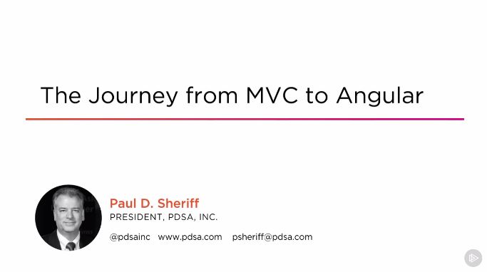 The Journey from MVC to Angular