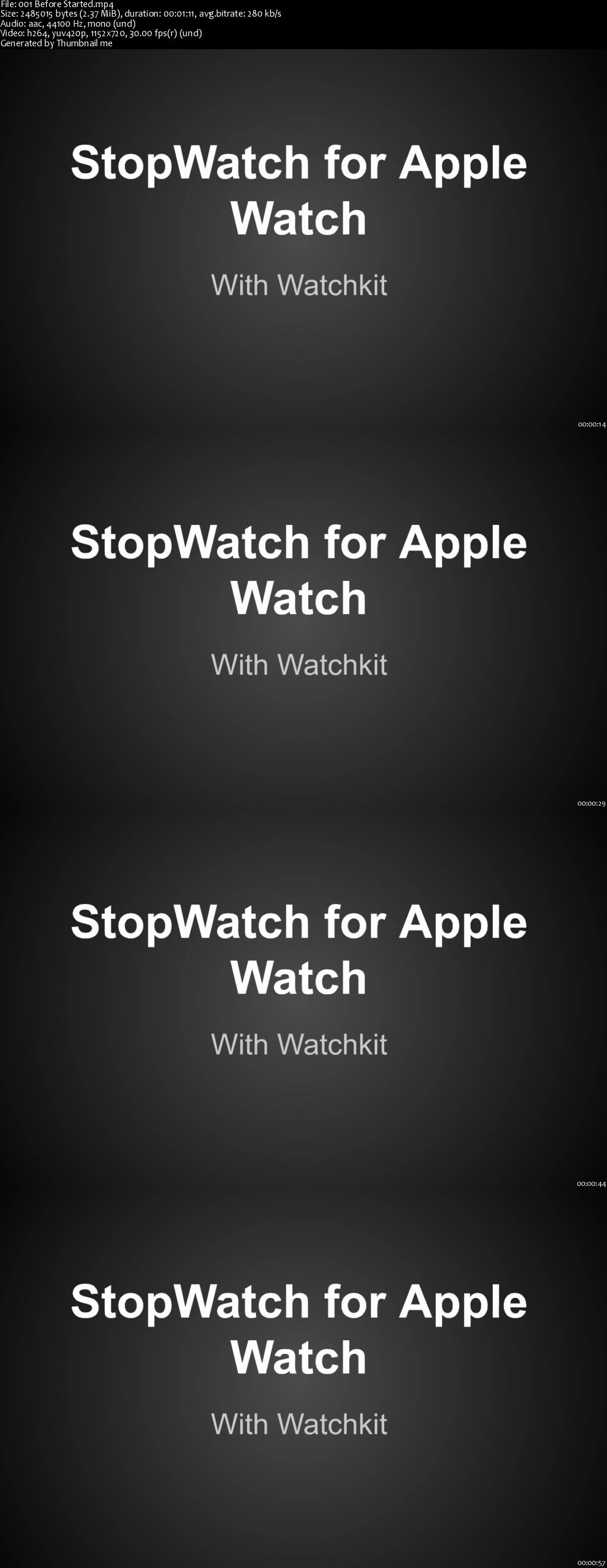 How to Create Stopwatch App for Watchkit