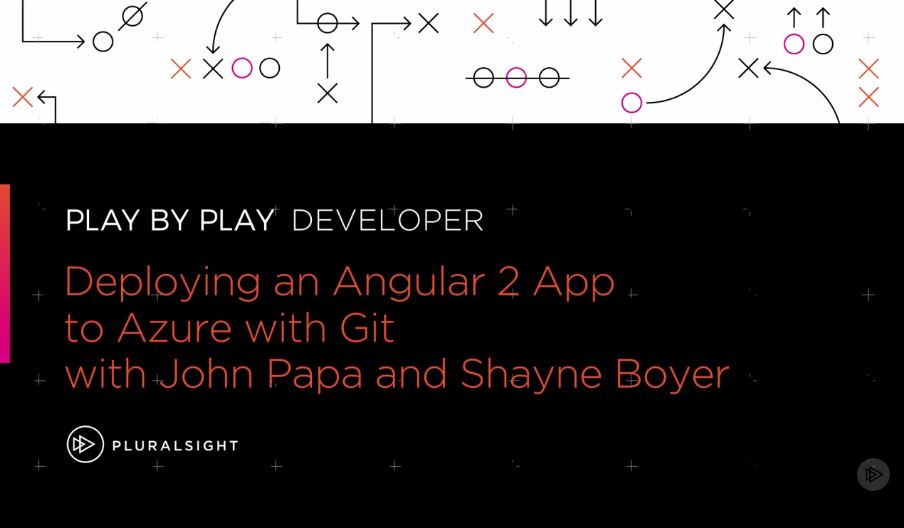 Play by Play: Deploying an Angular 2 App to Azure with Git with John Papa and Shayne Boyer