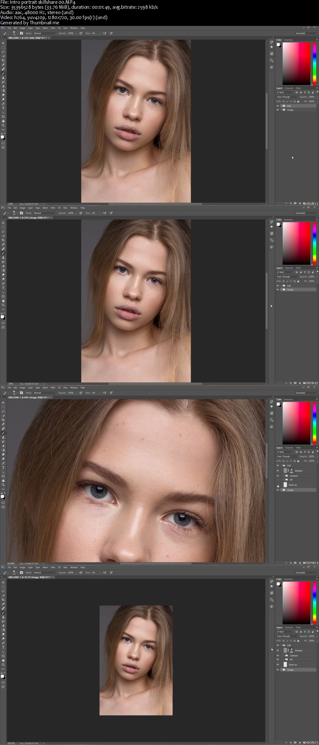 Professional Portrait Retouching - Photoshop CC