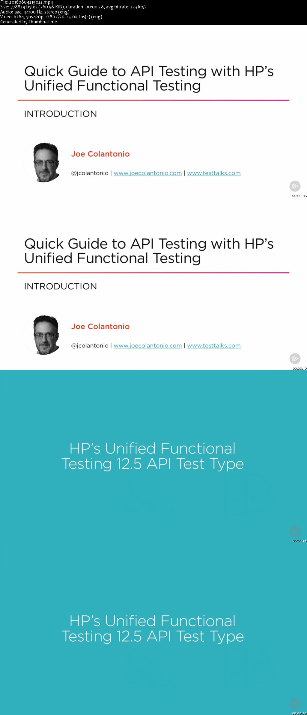 Quick Guide to API Testing with HP's Unified Functional Testing (2016)