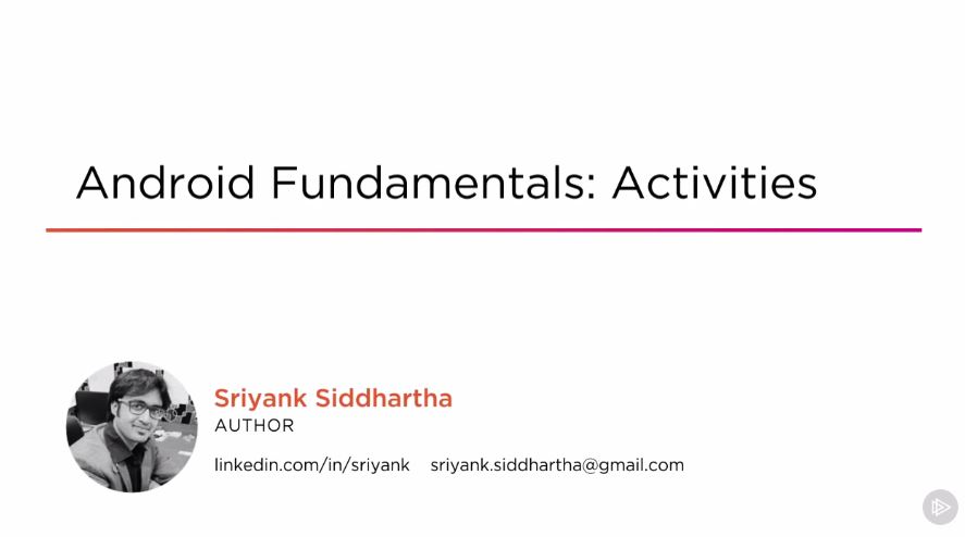 Android Fundamentals: Activities