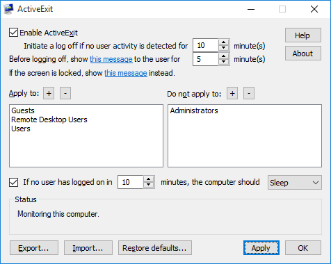 ActiveExit 15.8.0