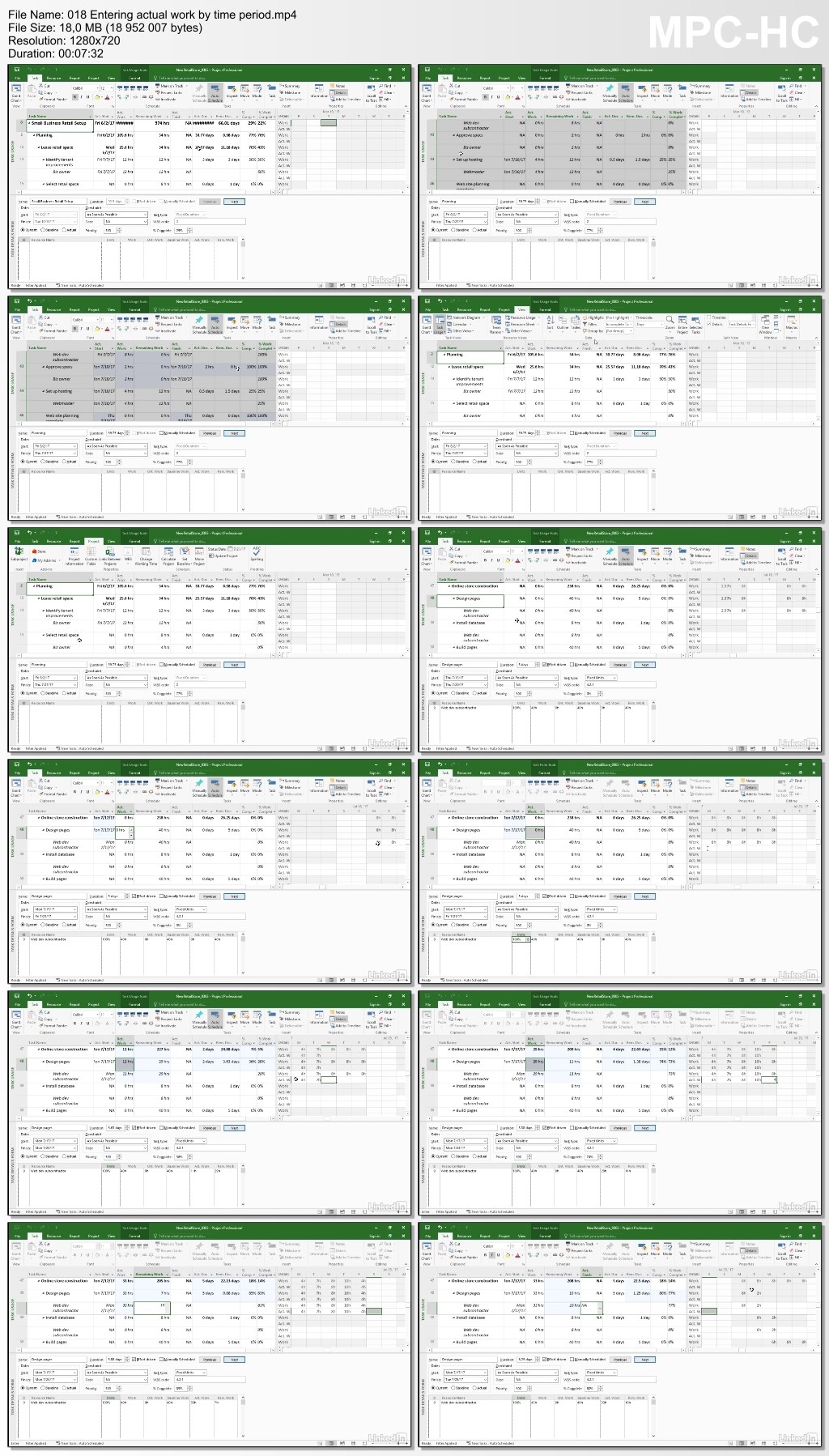 Lynda - Managing Actual Values in Microsoft Project