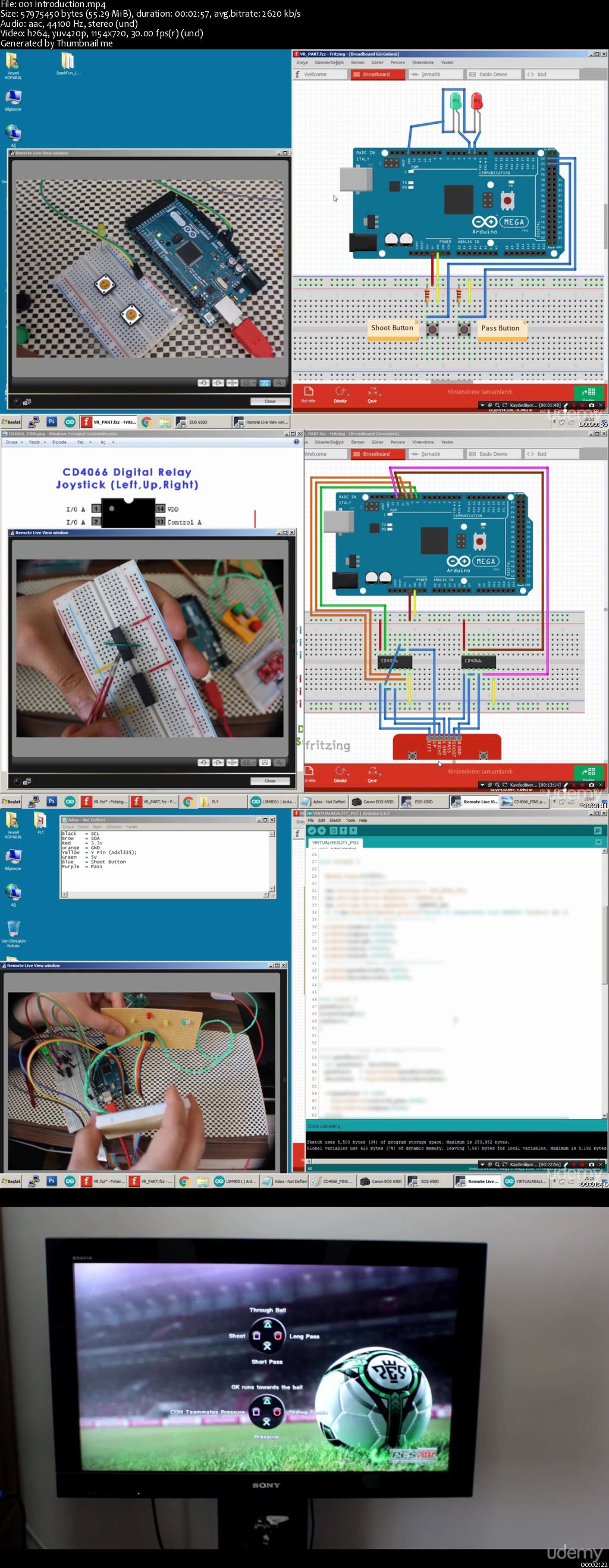 The Player Control with Playstation and Arduino - VR (2016)