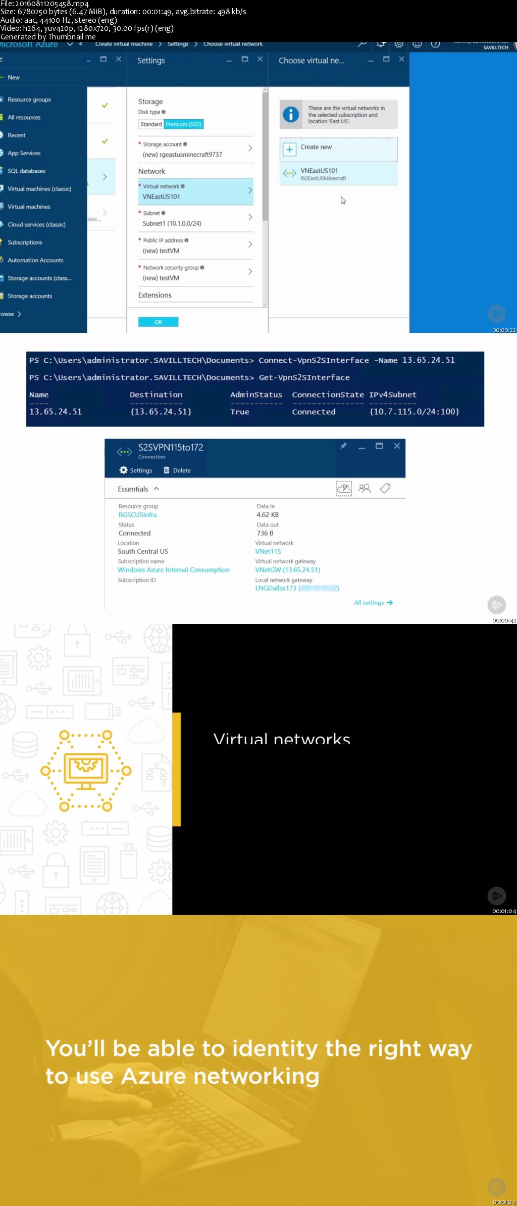 Architecting and Implementing Azure Networking (2016)