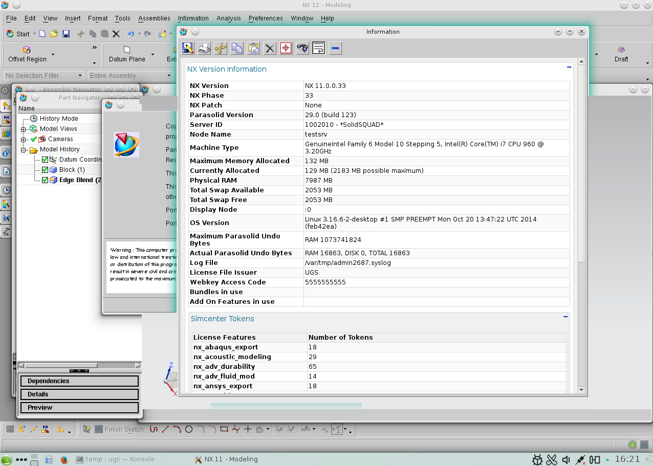 Siemens PLM NX 11.0.0 Linux