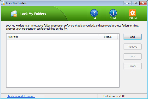 Top Password Lock My Folders 1.80