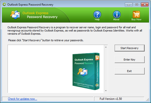 Top Password Outlook Express Password Recovery 1.50