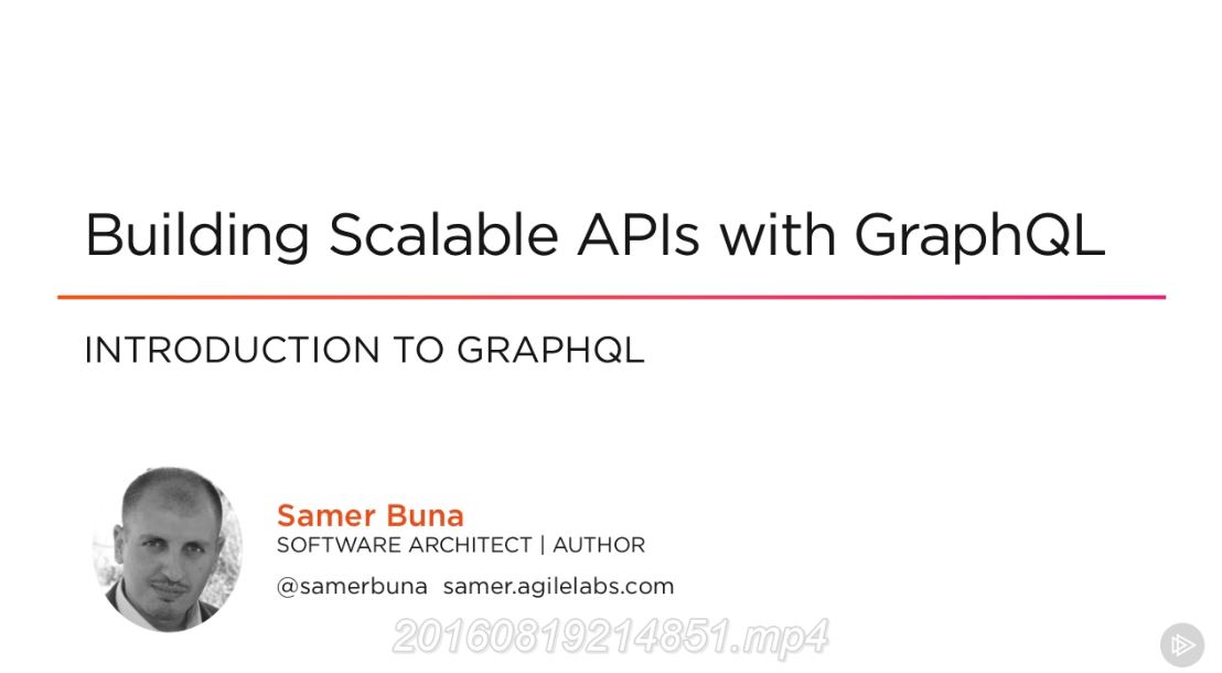 Building Scalable APIs with GraphQL (2016)