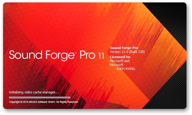 MAGIX Sound Forge Pro 11.0 Build 338 Multilingual