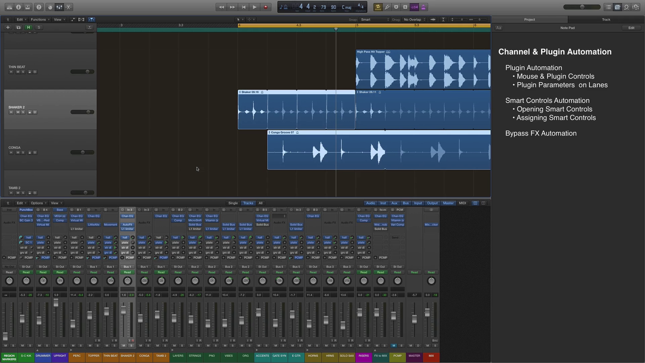 Creative Mix Automation Workflows in Logic Pro X (2016)