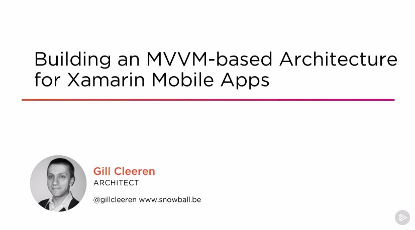 Building an MVVM-based Architecture for Xamarin Mobile Apps (2016)