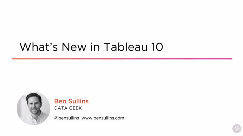 What's New in Tableau 10 (2016)