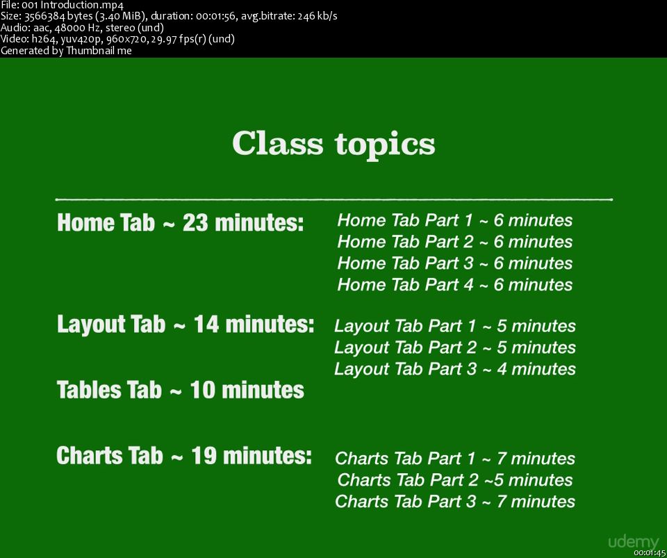 Microsoft Excel in 75 minutes – Part 3 (2016)