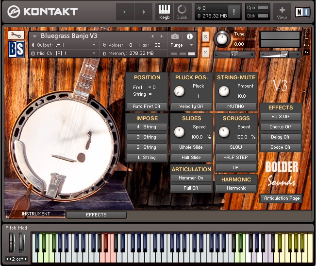 BolderSounds Bluegrass Banjo v3 KONTAKT