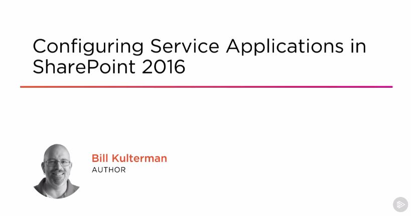 Configuring Service Applications in SharePoint 2016