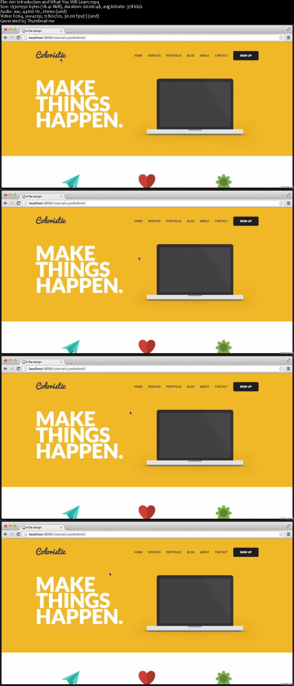 Build a Responsive Website with a Modern Flat Design