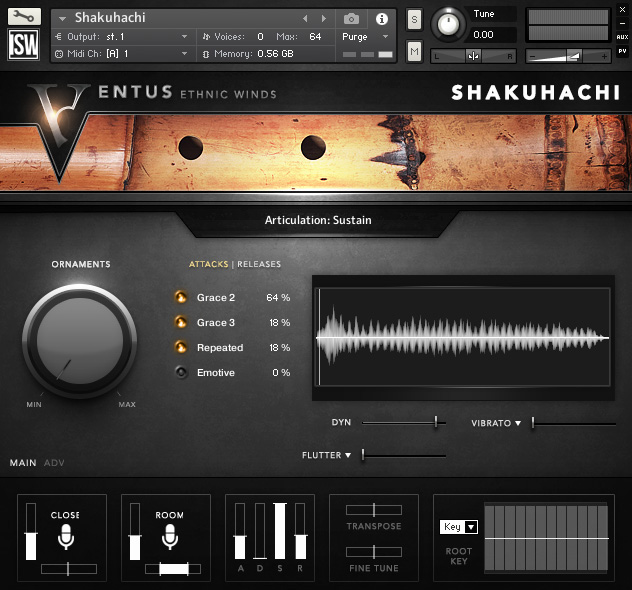 Impact Soundworks Ventus Ethnic Winds - Shakuhachi KONTAKT