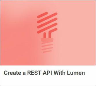 TutsPlus - Create a REST API With Lumen