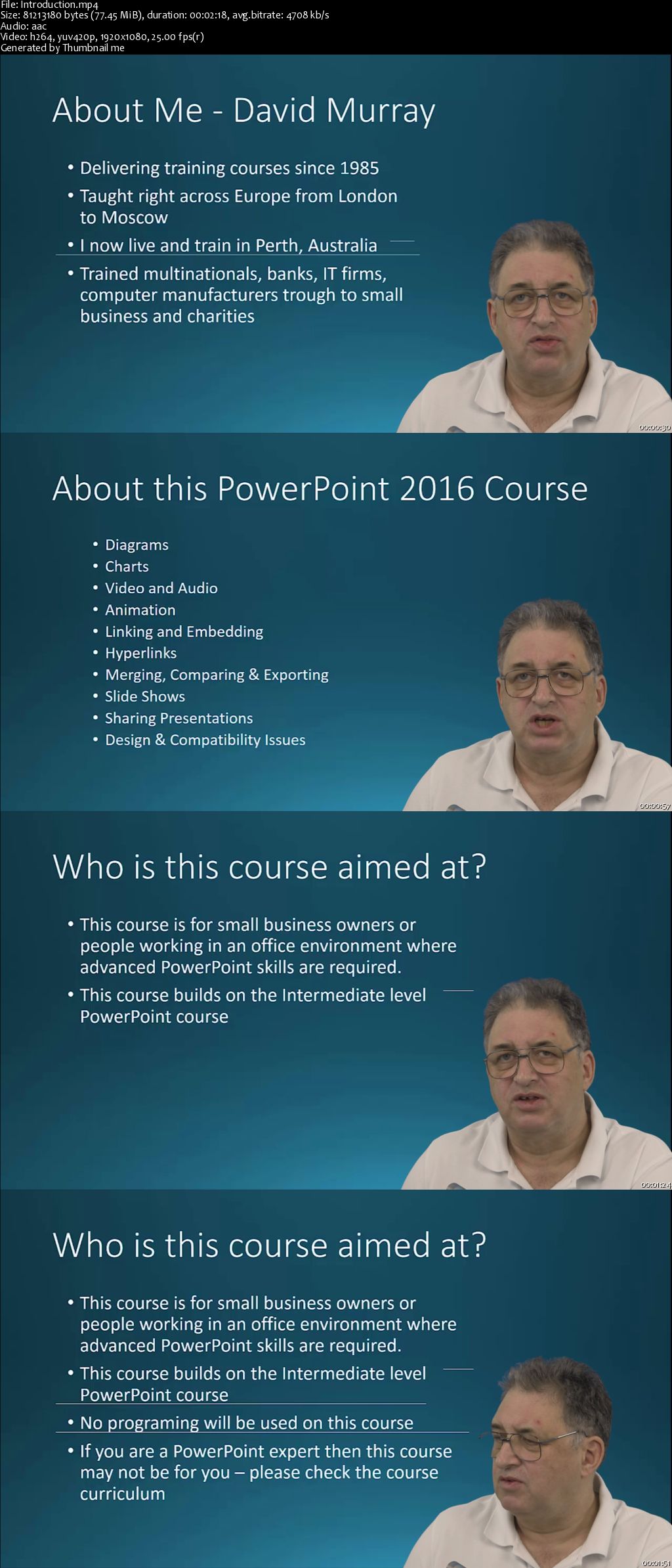 PowerPoint 2016 Advanced Training Course MS Office 365 (2016)