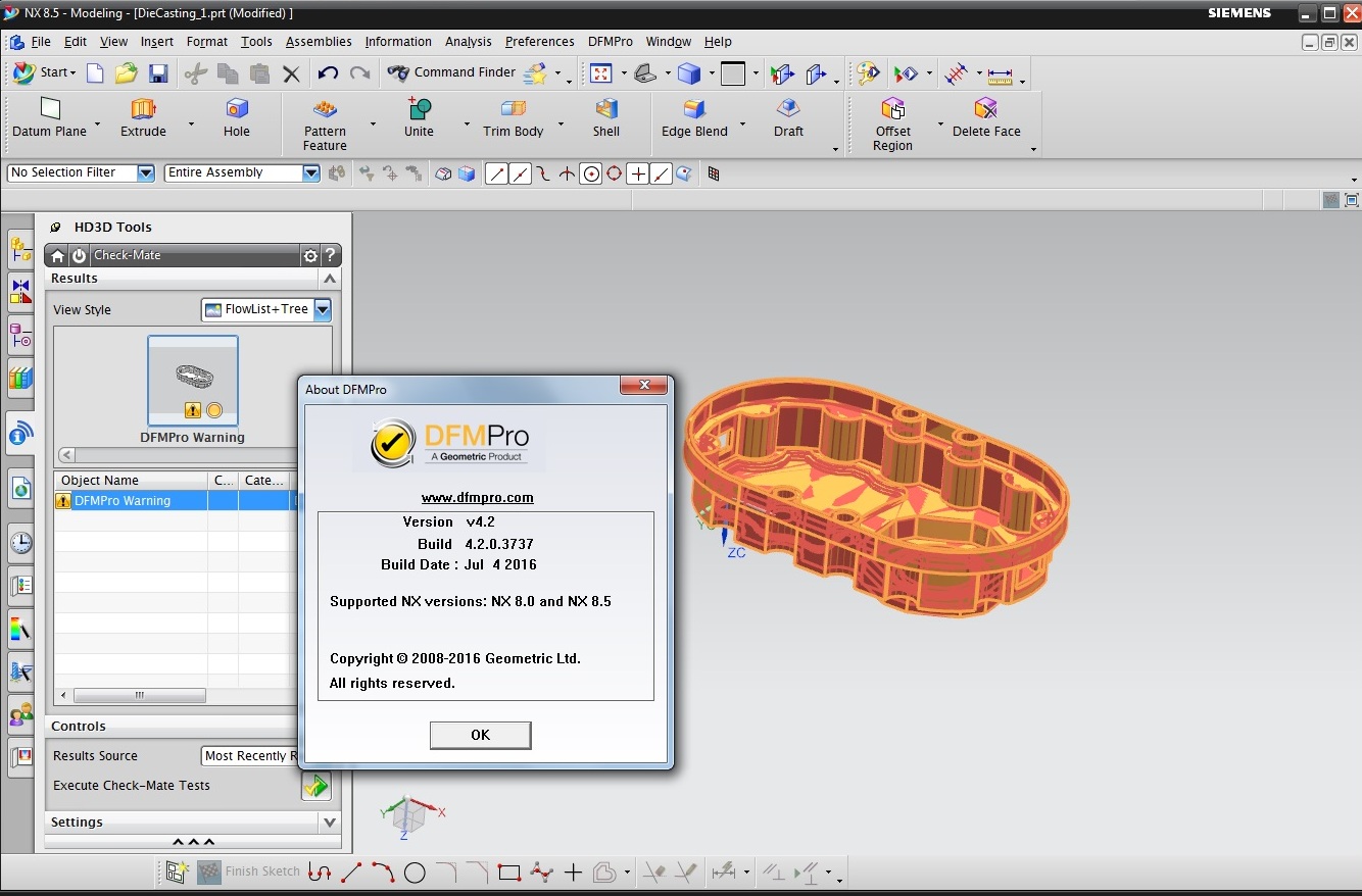 Geometric DFMPro 4.2 for NX