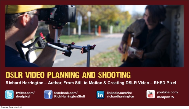 DSLR Video: Planning and Shooting