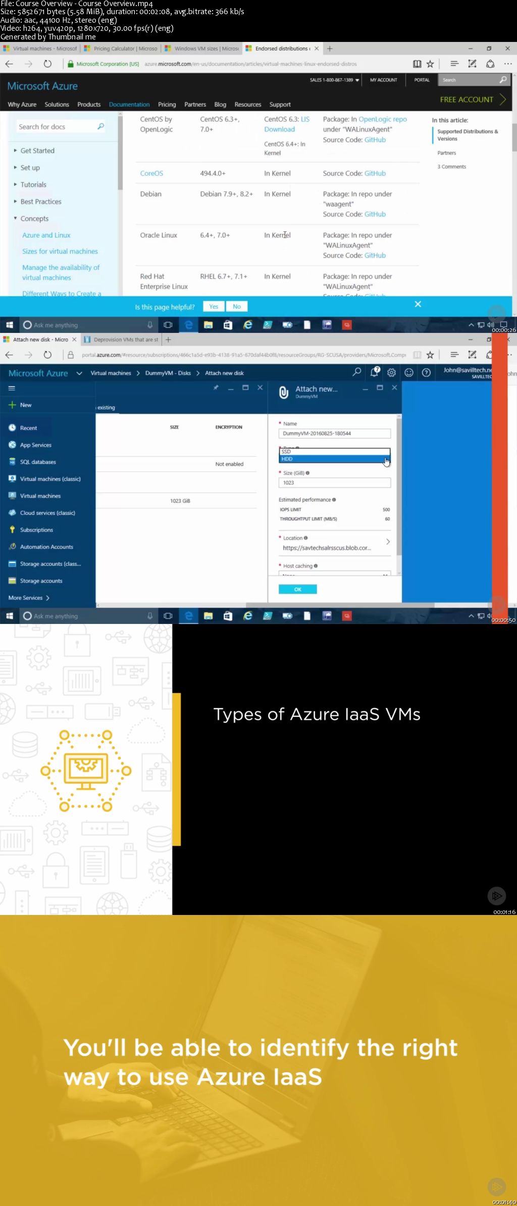 Deploying and Managing Azure IaaS Virtual Machines (2016)